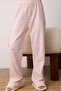 Kırmızı Pamuklu Kalpli Slogan Baskılı Uyku Bantlı Örme Pijama Takımı THMAW25PT00223 - 4
