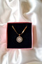 Zircon Stone Medallion Model Stylish Steel Necklace - 2