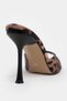 Renata Leo Satin Open Toe Women's Thin Heeled Slippers - 8