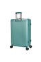 Hard Large Luggage Trolley Lightweight Suitcase With Built In Tsa Type Lock A5123 Light Green - 2