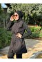 قماش باراشوت أسود - ملابس سباحة إسلامية مغلقة بالكامل - 6