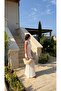White Crew Neck Sleeveless Openwork Maxi Length Summer Dress - 5
