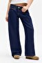 Jasika Vintage Navy Blue Low Waist Jeans Trousers