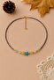 Handmade Necklace with Colorful Glass Beads and Star Figures - Summer Themed - 5