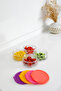 Premium Breakfast Set of 4 410 Cc |   Colorful Plastic Lid, Glass Storage Container, Airtight - 4