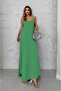 Aerobin Fabric Adjustable Strap Long Women's Dress 3088 - 6