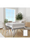 Rose Embroidery Patterned Linen Effect Worry-Free Table Cloth - 3