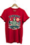 Unisex 100% Cotton Red Basic T-Shirt Reflecting Meditation and Nature Spirit