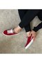 Ptc Anatomical Sole Inside and Outside Genuine Leather Laced Women's Sports Shoes Sneaker 3602-5-Red - 3