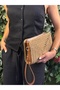 حقيبة كلاتش من Soho Wicker Look مصنوعة من مزيج من الجلد - 6