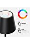 مصباح طاولة قابل لإعادة الشحن بقوة 3 وات 3000 كلفن، RGB، USB C، قابل للتعتيم، أسود - 3
