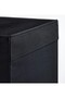 Qui̇ck Square Storage Box 33X38X33 cm Ikea Organizer Box Plain Black Polyester Organizer - 5