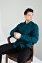 Slim Fit Long Sleeve Easy-Iron Sweat-Absorbing Breathable Texture Four Seasons Men's Shirt - 2