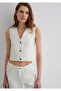 Merlin Real Blue Off-White Jean Vest Fitted / Body Fitted Cut 1110265-89157 - 2