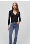 Buttoned Black Cardigan Fitted / Bodycon Cut 1710543-900 - 2