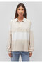 Striped Ecru Polo T-Shirt Loose Fit / Comfortable Fit 1612845-86687 - 3