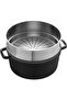Cast Iron Pot with Steaming Apparatus - 405106060 - 4