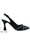 Raphtalia Plus Black Satin Burmese Stone Thin Heeled Open Back Evening Dress Shoes - 3