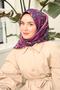 Tivil Silk Scarf Ist 11432 - 04 Plum Leaf Pattern - 5