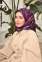 Tivil Silk Scarf Ist 11432 - 04 Plum Leaf Pattern - 3