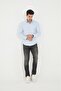 Blue- L Stretch Fabric Cotton Fresh S Slim Fit Men's Shirt - 2