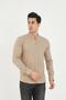 Judge Collar Line Lycra Cotton Linen Texture Slim Fit Men's Shirt - 2