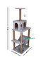 منصة Zooplus Tower Xxl لخدش القطط ومنصة اللعب - 7