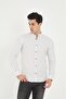 Judge Collar Line Lycra Cotton Linen Texture Slim Fit Men's Shirt