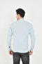 Judge Collar Line Lycra Cotton Linen Texture Slim Fit Men's Shirt - 6