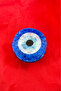 Navy Blue Detailed Evil Eye Hair Clip, Gift Butterfly Hair Clip - 4