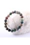 Certified Mossy Agate Natural Stone Bracelet - 8 Mm B770 - 5