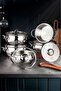 Mango Kitchen 26 Piece Dowry Set Steel Pot, Sahan, Teapot Set Swiss Crystal Cookware Set - 2