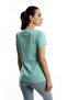 Women's Hello Lovely Text Printed T-Shirt Turquoise - 3