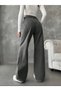2020 Women's Lycra-Free Palazzo Jeans Denim Trousers - Smoked - 4