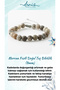 8mm Coral Fossil Certified Natural Stone Bracelet & Elevator Bracelet - B1092