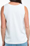 Women's White Front Lined Sleeveless Slim Fit Casual Stylish Chiffon Blouse - 7