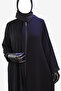 Stylish, High-Quality, Elegant Black Robe with Stone Embroidery on the Sleeves and Body. - 5