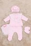 Angel Wings 5-Piece Baby Girl Hospital Discharge Set Pink - 3