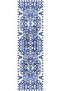 Cobalt Blue Tasseled, Tile 01 Pattern 40X140Cm Runner - 4