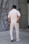 Men's Polo Neck T-Shirt Casual Fit Zipper Snap Detail Bottom Top Suit - 5