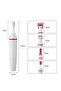 Sensitive Precision Hair Removal Trimmer White/Pink – Facial, Bikini Line & Body Grooming for Women - 8