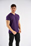 Purple Dr.Greys Model Lycra Nurse Doctor Uniform Scrubs Single Top Unisex Bat Sleeve - 4