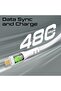 كابل USB-C بطول 120 سم، كابل Type-C فائق السرعة بقوة 60 وات مع شحن متزامن بسرعة 480 ميجابت في الثانية، غلاف شفاف أنيق - 7