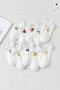 Women's 10 Pairs Premium Quality Cotton Fruit Patterned Ballet Flats Socks - 4