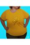 Round Neck Foil Pattern Trend Printed Large Size Cotton Fabric Premium T-Shirt - 4