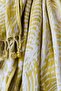 Mustard Jacquard Muslin Peshtemal - 100% Cotton Lightweight Quick Dry Beach Towel - 90X170 cm - 2