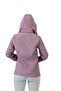Women's Sport Plum Waterproof and Wind-Resistant Lined Hooded Raincoat - Windbreaker - 4