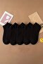 Hitit Sock Men's 10 Pairs Premium Quality Cotton Plain Booties Black White - 6