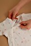 Newborn Jumpsuit with Gloves and Booties - Natural Cotton - Abstract Pattern - 4