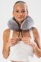Comfy Orthopedic Travel Pillow with Visco Neck Support - Gray